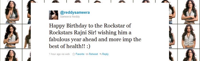 Wishes on Twitter for Rajinikanth