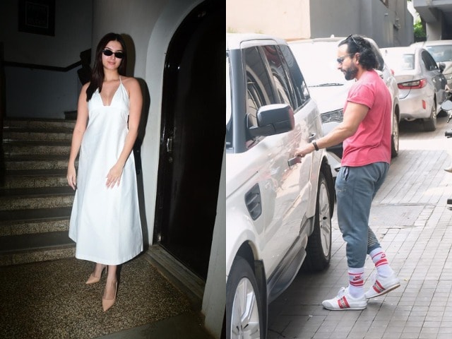 Photo : Celebrity Spotting Alert: Saif Ali Khan And Tara Sutaria Step Out in Style