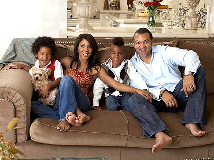 There's something to be said for product placement, but not this much - Diezel Ky and Denim Cole are singer Toni Braxton's bundles of joy. Or perhaps, with Braxton having declared bankruptcy (twice), she could be just prepping her babies for plenty of roughing-it-out days.