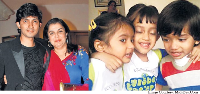 Farah Khan, proud mommy of three films and triplets, went with a conventional Anya for one daughter, a very Bollywoodish Diva (she should be cast in Farah's next) for another daughter, and Czar for her little boy? a potential ruler of hearts?