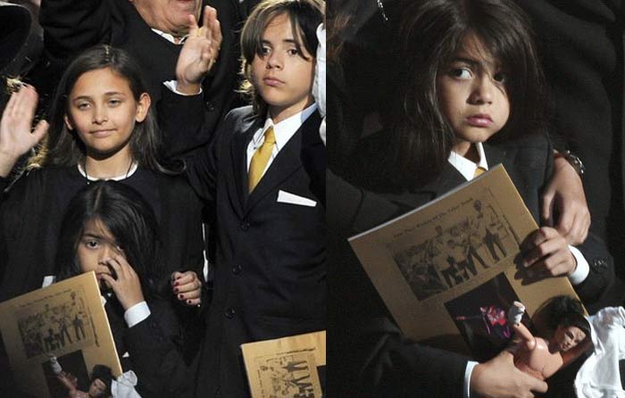 And how about Jermajesty's cousins ? Prince and Blanket, sons of the late, great Michael Jackson? While we could excuse the Prince, what are we to make of Blanket? Tragically, the enduring image of Blanket is of a tiny baby, his head covered by a piece of cloth, being dangled off a balcony by his dad. That's a tale from Neverland.