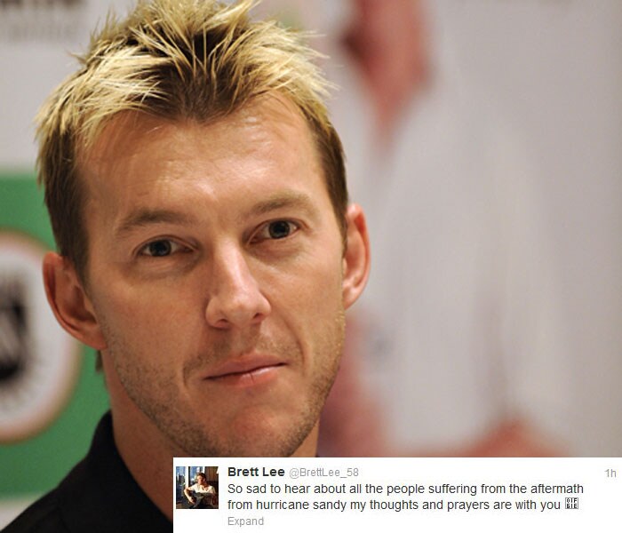 Brett Lee: So sad to hear about all the people suffering from the aftermath from hurricane sandy my thoughts and prayers are with you