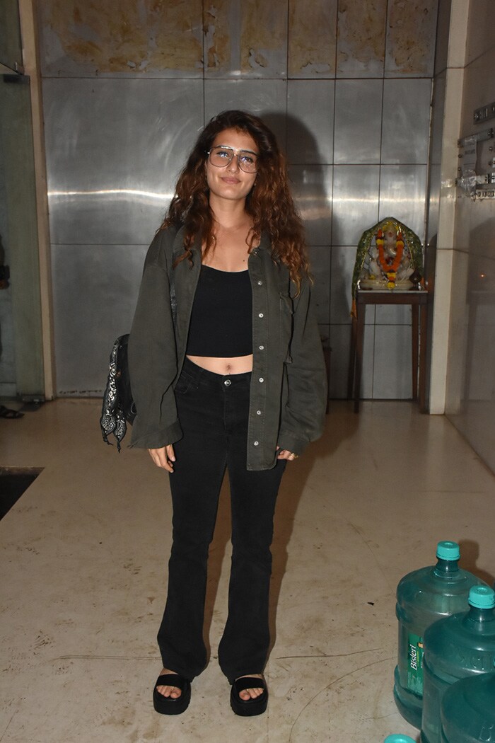 Fatima Sana Shaikh smiled for the cameras in Mumbai.