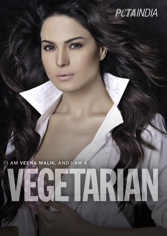 Veena Malik goes Veg