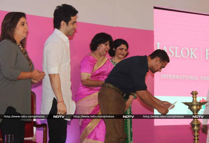 Aamir was joined by Tusshar and Farah when inaugurating the new wing of the hospital.