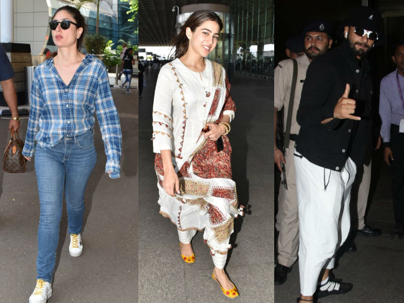 Kareena Kapoor, Sara Ali Khan, Ranveer Singh Are Trendy Travellers