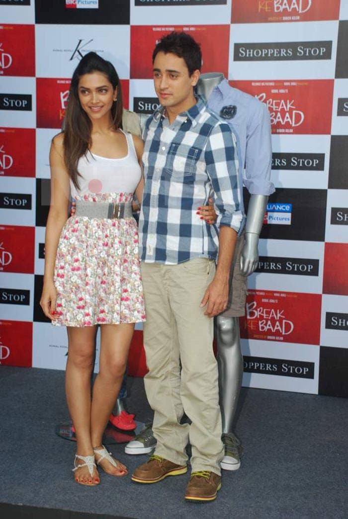 Break ke Baad: Imran and Deepika launch the film merchandise.