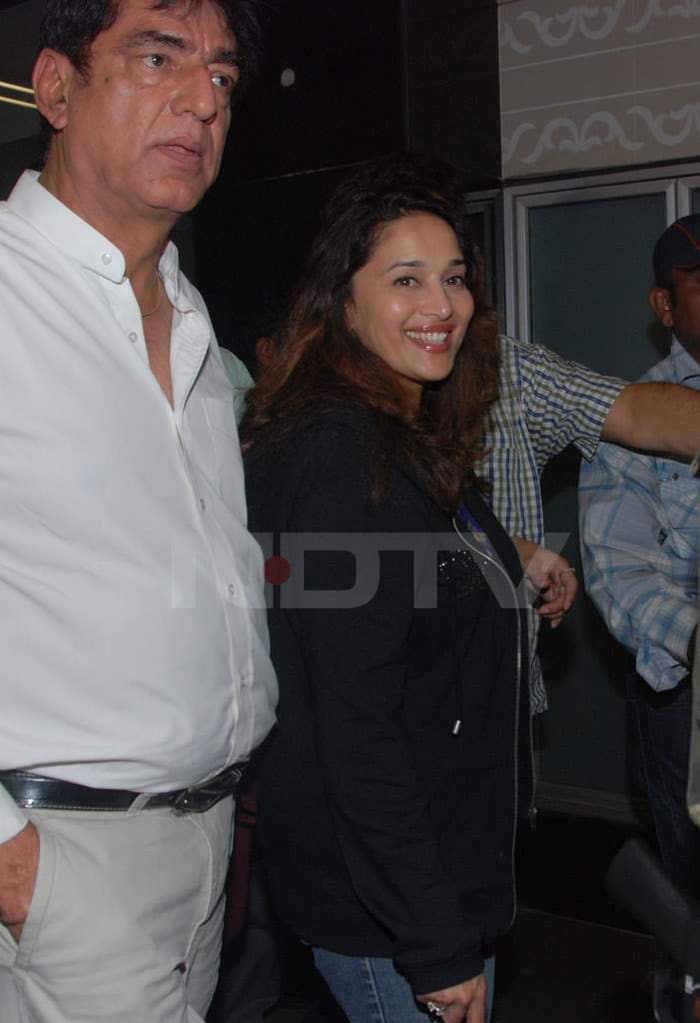 Madhuri looks back with an amiable smile!