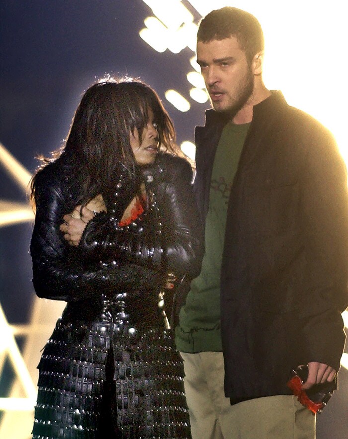 Even today no one's sure if Janet Jackson's infamous Super Bowl wardrobe malfunction was staged or not. As television viewers watched, Janet's half-time performance with singer Justin Timberlake produced a shock moment that few have forgotten till date. When Justin grabbed her outfit as part of the act, more was revealed than she had ever intended, Janet later claimed before disbeleiving Americans. The decision to have a costume reveal at the end of my halftime show performance was made after final rehearsals, said a statement on the MTV website. MTV was completely unaware of it. It was not my intention that it go as far as it did. The incident prompted the Federal Communications Commission's (FCC) crackdown on broadcast content, under pressure from Congress.