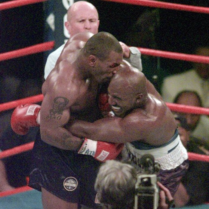 Michael Gerard Mike Tyson, at one time the undisputed heavyweight boxing champion of the world, showed he had a taste for the unnatural by biting off part of Evander Holyfield ear during their rematch in 1997. Tyson had lost his title to Holyfield in a 11th round KO a year earlier. The 1997 fight became one of the most controversial events in modern sports. It was stopped at the end of the third round, with Tyson disqualified for biting Holyfield on both ears. As subsequent fallout from the incident, $3 million was immediately withheld from Tyson's $30-million purse by the Nevada state boxing commission. Two days after the fight, Tyson issued a statement, apologizing directly to Holyfield for his actions and asked not to be banned for life over the incident. On July 9, 1997, Tyson's boxing license was rescinded by the Nevada State Athletic Commission in a unanimous voice vote; he was also fined US$3 million and ordered to pay the legal costs of the hearing. The revocation was not permanent, as a little more than a year later on October 18, 1998, the commission voted 4-1 to restore Tyson's boxing license.