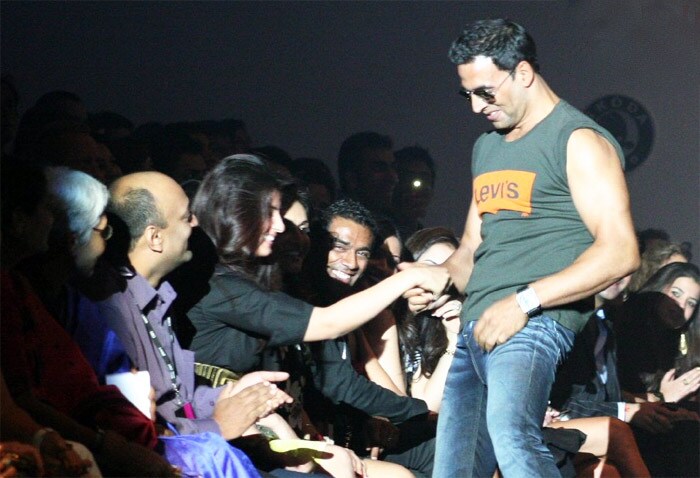 Bollywood superstar Akshay Kumar never imagined that asking his wife to unbutton him would land him into so much trouble. The saucy twist to Tarun Tahiliani 'Live Unbuttoned' show for Levi jeans didn't go down too well with people. In the middle of his ramp walk, Akshay walked towards his wife Twinkle seated in the front row and asked her to unbutton him. A visible surprised Twinkle did as she was asked and all hell broke loose the next day. Some individuals lodged police complaints, accusing Akshay of immoral and indecent behaviour in public. The actor was later arrested, but managed to get bail.