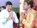 Chiranjeevi at Ahuti Prasad's son's wedding Chiranjeevi at Ahuti Prasad's son's wedding