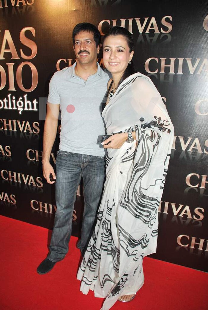 Television personality Mini Mathur with her director husband Kabir Khan.