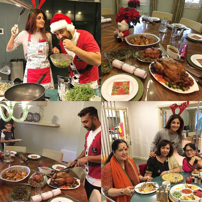 शिल्पा शेट्टी और पूजा बेदी ने ऐसे सेलिब्रेट किया क्रिसमस