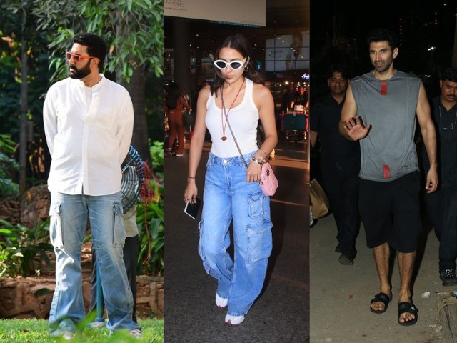 City Of Stars: Abhishek Bachchan, Sara Ali Khan And Aditya Roy Kapur Spotted