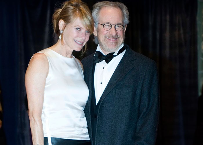 Steven Spielberg with his wife Kate Capshaw.