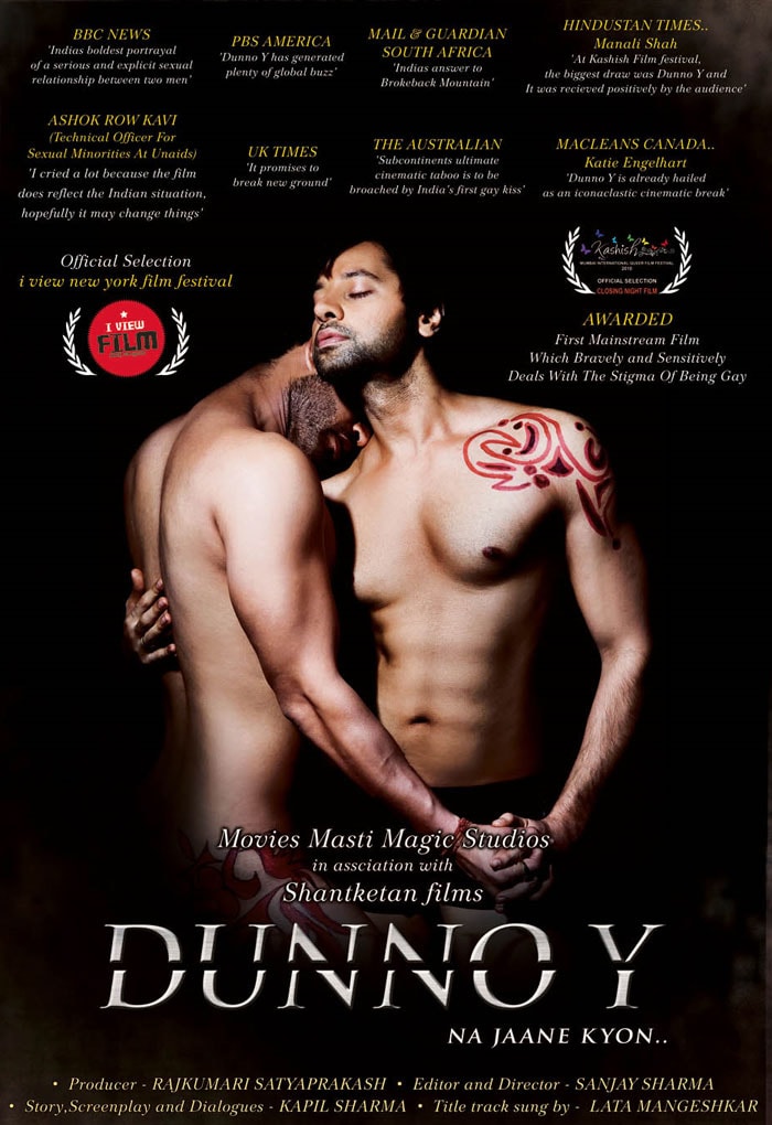 <i>Dunno Y...Na Jaane Kyon</i> had been feeling the heat for it's overtly risqu� storyline. Not only does it delve into the taboo subject of homosexuality, it also features the first gay kiss in Indian Cinema.<br>
It is the story of Ashley, a married gay man, who embarks upon an affair with a male prostitute. Meanwhile his unfulfilled wife, played by Rituparno Sengupta, is contemplating an affair with his brother and his mother, played by Zeenat Aman, is sleeping with rich men to make ends meet.