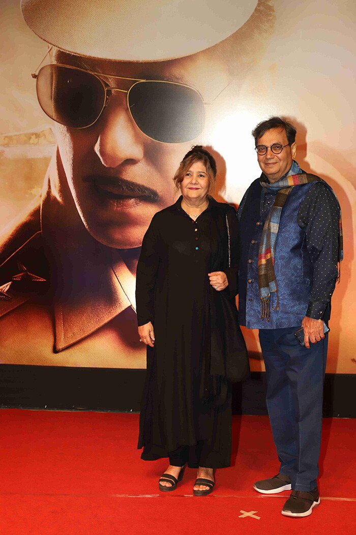 Filmmaker Subhash Ghai brought along his wife Mukta.