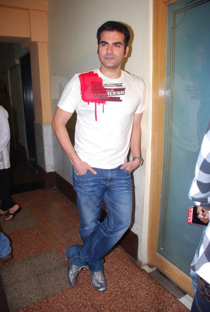 Stars at the special screening of <i>Dabangg</i>