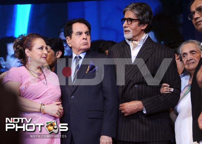 It was a gathering of the starriest sort as legendary actors Amitabh Bachchan, Dilip Kumar, Saira Banu and Sulochana rubbed shoulders with the younger guard of Kajol, Raveena and Ekta Kapoor at the Dadasaheb Phalke Academy Awards in Mumbai.