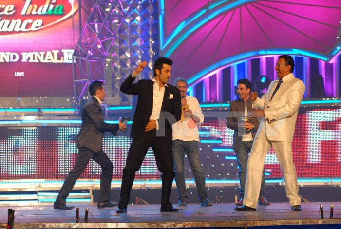 Ranbir dancing with Mithun.