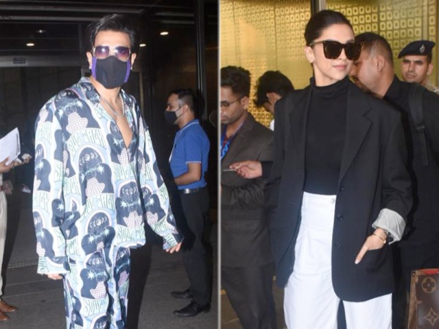 Deepika And Ranveer Exited Mumbai Looking Like This