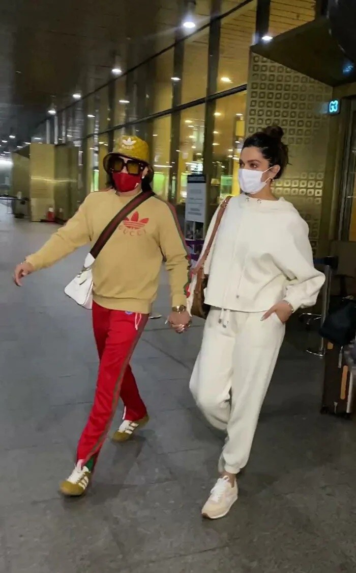 मुंबई एयरपोर्ट पर साथ नज़र आए दीपिका पादुकोण और रणवीर सिंह