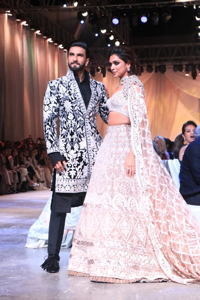 Deepika Padukone And Ranveer Singh"s Runway Debut