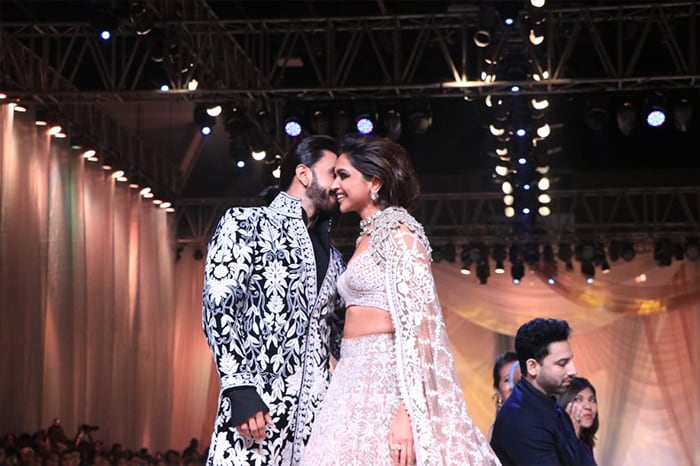 Deepika Padukone And Ranveer Singh"s Runway Debut