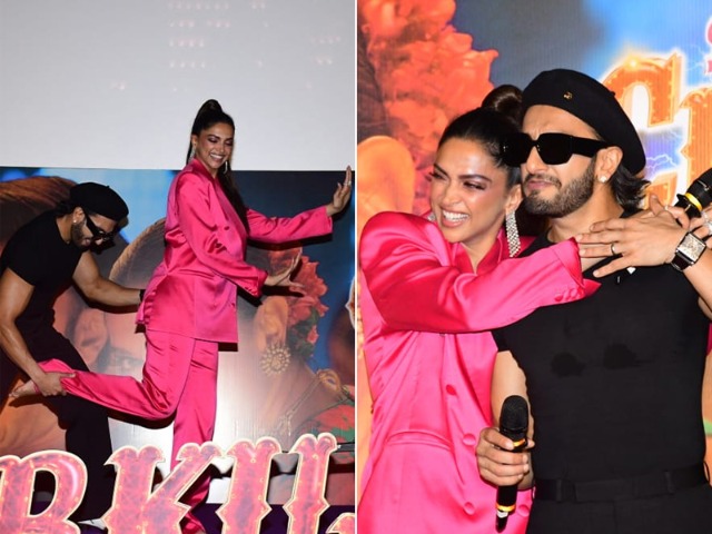 Deepika Padukone And Ranveer Singh Lit Up <i>Current Laga Re</i> Launch Like This Deepika Padukone And Ranveer Singh Lit Up <i>Current Laga Re</i> Launch Like This