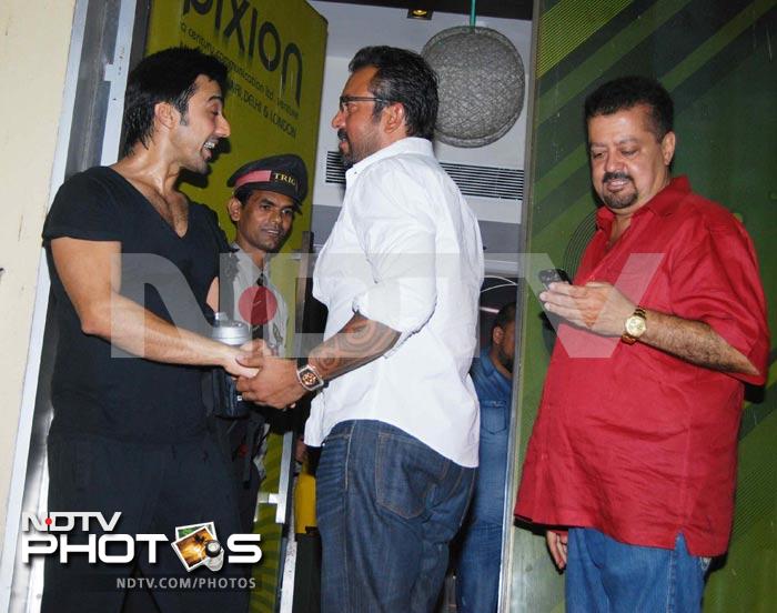 Sanju, Maanyata at Chattur Singh Two Stars screening