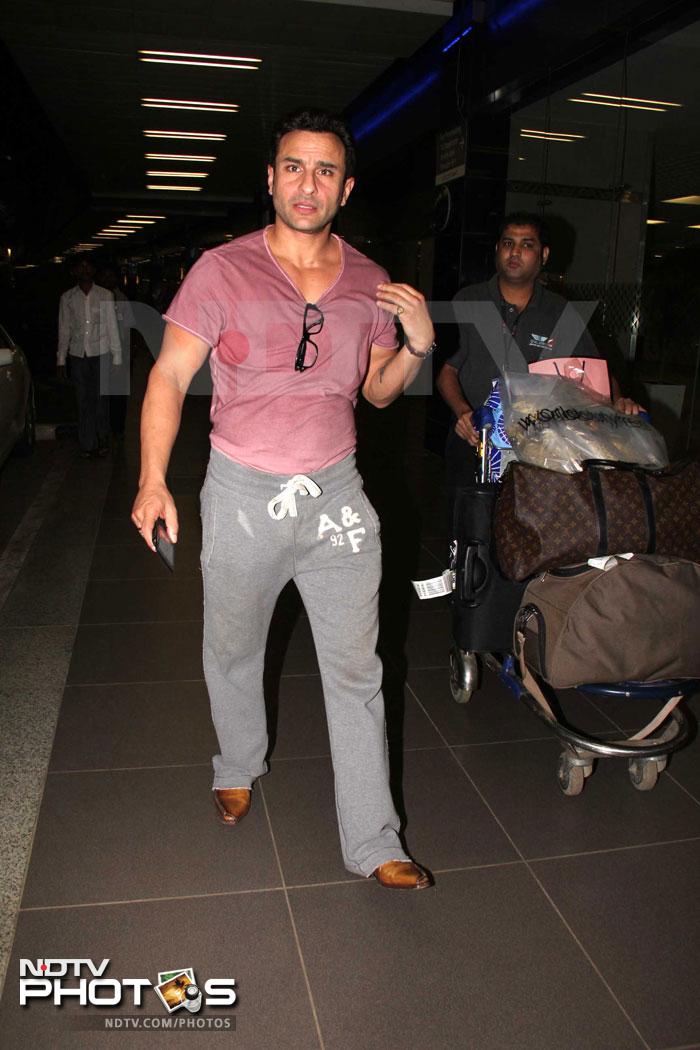 Cool dude Saif's girlfriend Kareena Kapoor was missing.