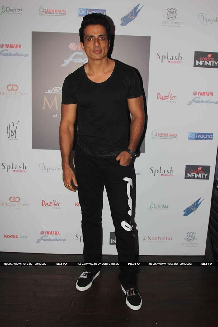 Sonu Sood opted for black for the event.