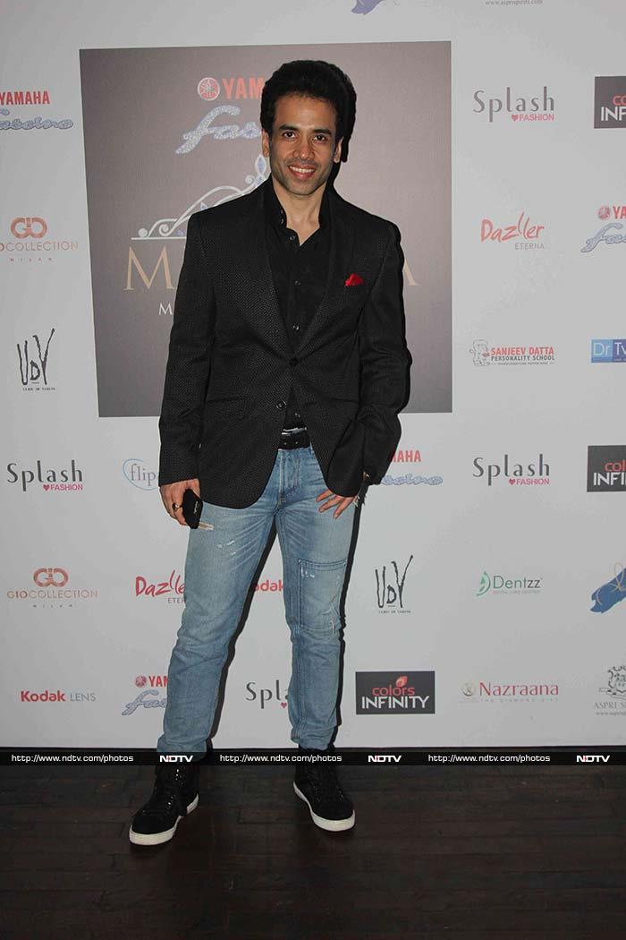 Actor Tusshar Kapoor was suited for the evening.