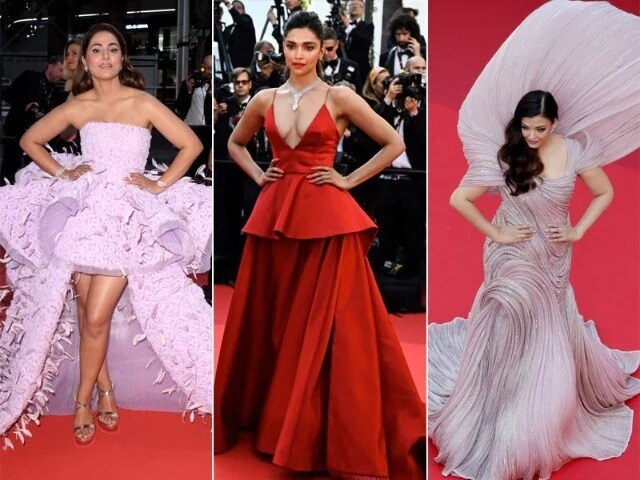 Photo : Cannes 2022: कान्स रेड कारपेट पर देसी गर्ल्स दीपिका, ऐश्वर्या और हिना खान ने बिखेरा जलवा