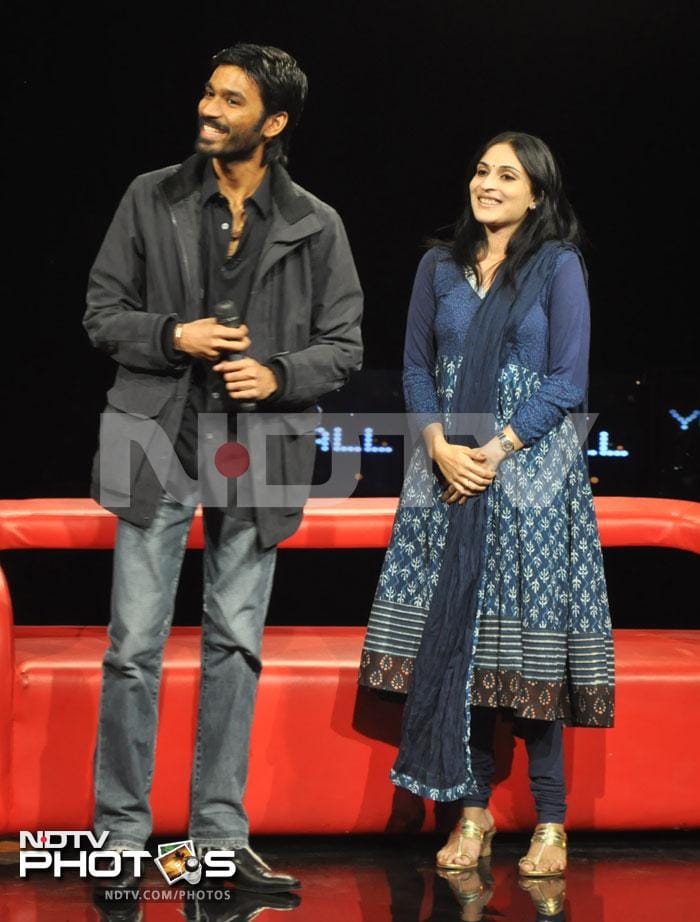 Kolaveri couple Dhanush, Aishwarya at NDTV