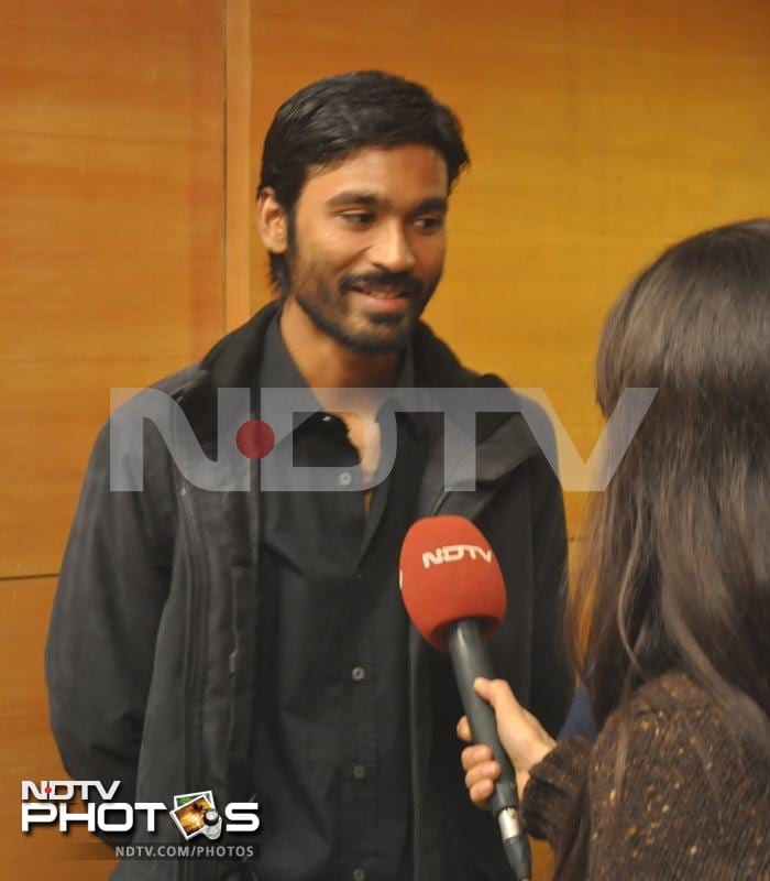 Dhanush speaks to NDTV.<br><BR>Photo Courtesy: Niharika Jha