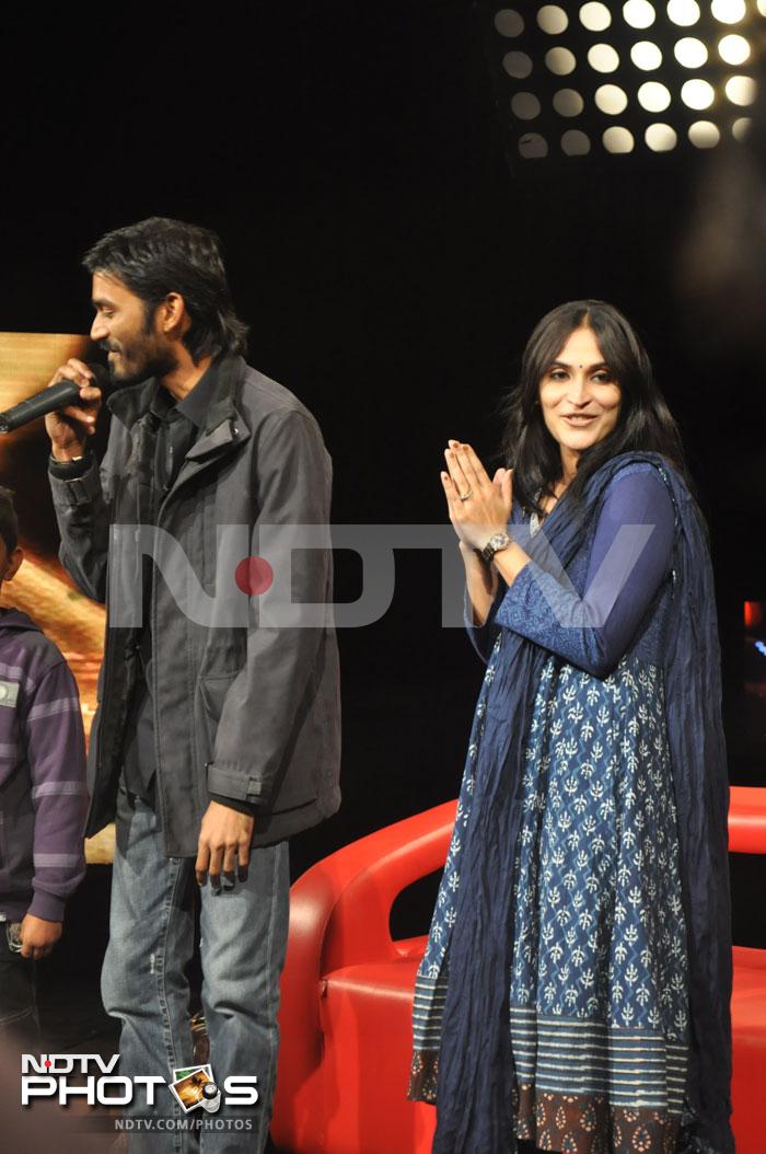 Kolaveri couple Dhanush, Aishwarya at NDTV