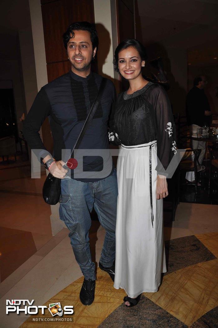 The actress poses with her friend and music director Salim Merchant. <bR><bR>Coming up: Sonu Niigaam at the music launch of <i>Tutiya Dil</i>