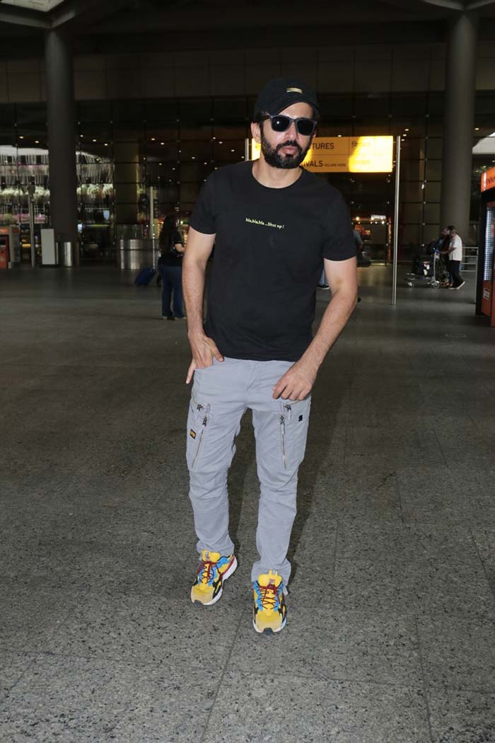 Dia Mirza And Jay Bhanushali\'s Airport Style Was Casual