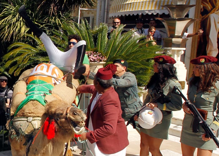 The Dictator brings his camel to Cannes