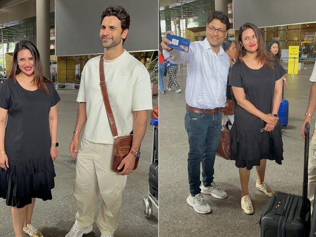 Photo : Divyanka Tripathi And Vivek Dahiya Fly Into Mumbai