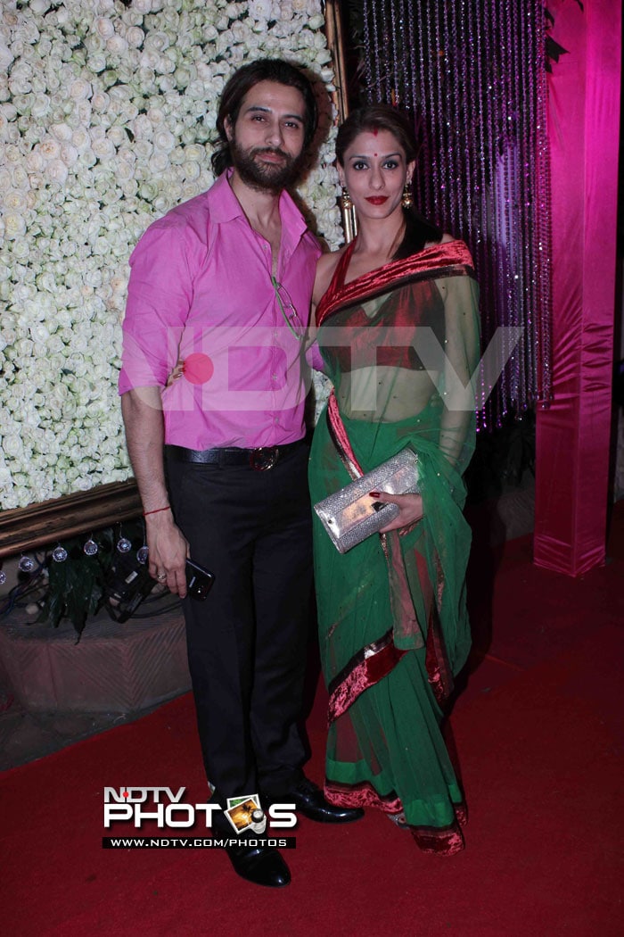 TV stars and real life couple Apoorva Agnihotri and Shilpa Saklani pose for the camera.