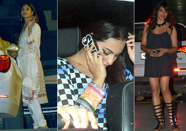 Shilpa, Sonakshi, Bipasha Sparkle at Diwali Party