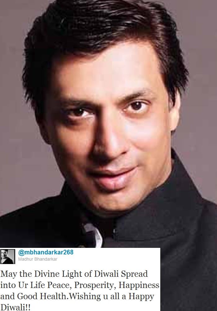 <b>Madhur Bhandarkar</b>: May the Divine Light of Diwali Spread into Ur Life Peace, Prosperity, Happiness and Good Health.Wishing u all a Happy Diwali!!