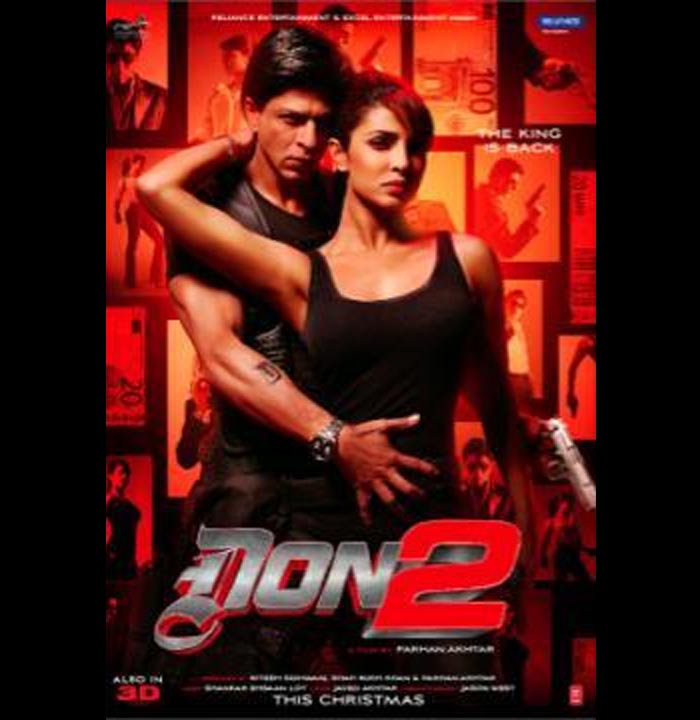 Here's a look at the new poster of superstar Shah Rukh Khan with co-star Priyanka Chopra from <i>Don 2 - The Chase Begins</i>. Priyanka is back as Ramola in the sequel.