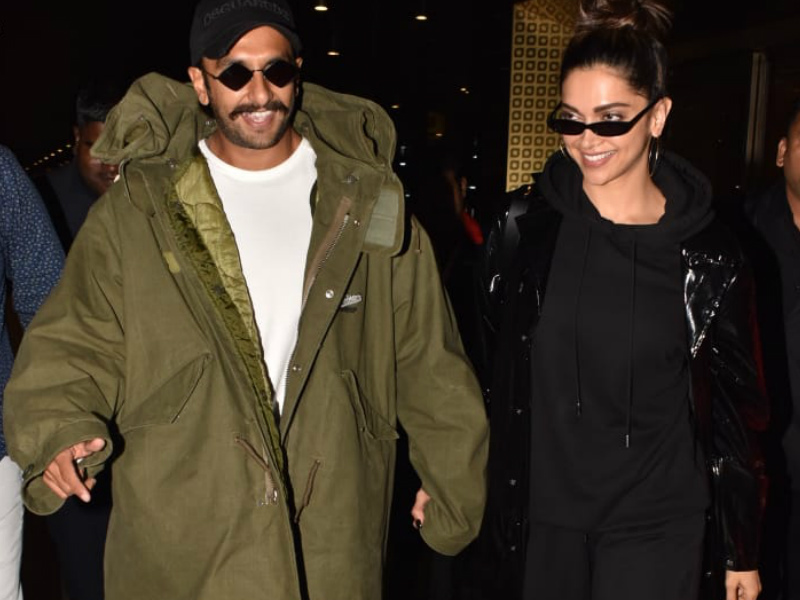 Deepika And Ranveer Return To Mumbai, Hand-In-Hand