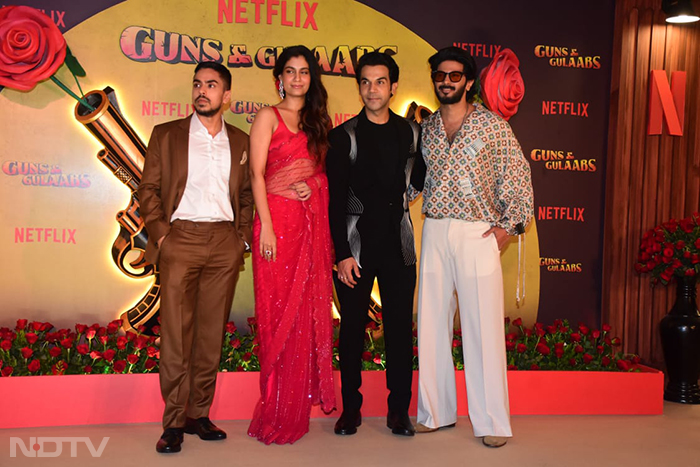 Dulquer, Bhumi-Rajkummar, Huma And Others At Guns And Gulaabs Screening