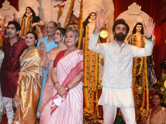 Photo : Durga Puja 2022: Kajol, Rani, Jaya Bachchan, Ranbir And Mouni Celebrate Together