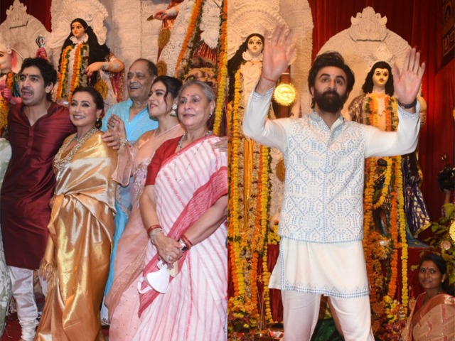 Durga Puja 2022: Kajol, Rani, Jaya Bachchan, Ranbir And Mouni Celebrate Together